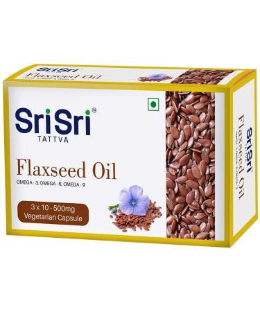 Sri Sri Flaxseed Veg Oil Capsules - 15gm X 1