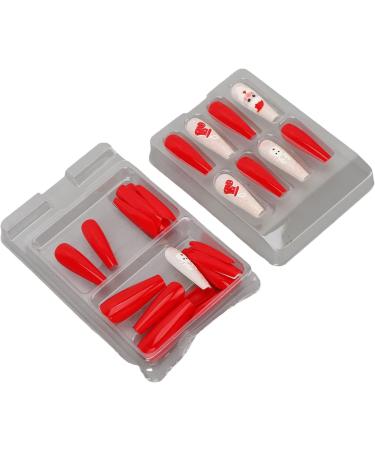 30 Pieces Christmas False Nails Portable Self Adhesive Fully Wrapped Artificial Nail Polish Christmas False Nails for Women and Girls (Type 1) - Buy Online on GoSupps.com