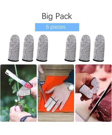 Finger Cots Cut Resistant Protector - Finger Covers for Cuts  Gloves Life Extender  Cut Resistant Finger Protectors for Kitchen  Work  Sculpture  Anti-Slip  Reusable (Gray  6PK) Gray 6PK - Buy Online on GoSupps.com
