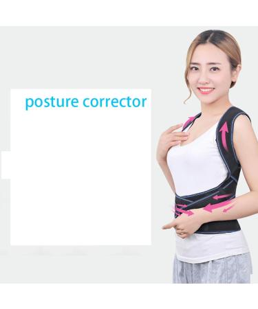 Adjustable Posture Corrector for Adult Back Straightener Braces Lumbar Support Straight Black M - Buy Online on GoSupps.com