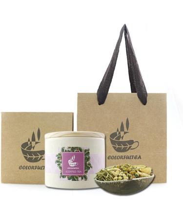 COLORFULTEA - 80g (2.82 oz) - Chinese Health Herbal Tea - Flower Tea - Floral Tea - Scented Tea - Tea Blends - Meditation Sleeping Tea Blend - Jasmine Lily Chamomile Albizia Flower Honeysuckle Tea Bag x 10 Pieces - Buy Online on GoSupps.com