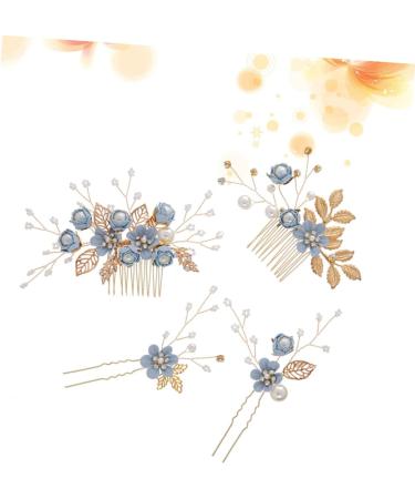 FRCOLOR 12 Pieces Comb for Bridal Hair Clips Hair Clips Diffuser Hair Styling Accessories Hair Clips Baby Cutlery Set Bridal Comb Bridal Hair Comb Silver Blue Hair Accessories Material Fit Women - Buy Online on GoSupps.com