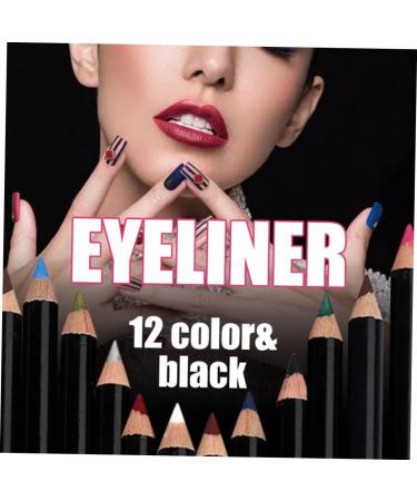 FOMIYES Makeup Eyeliner 12 pcs Liner Waterproof Eye Eyeliner Pen Colorful Eyebrow Cosmetic Long Lasting Lip Pencil Makeup - Buy Online on GoSupps.com