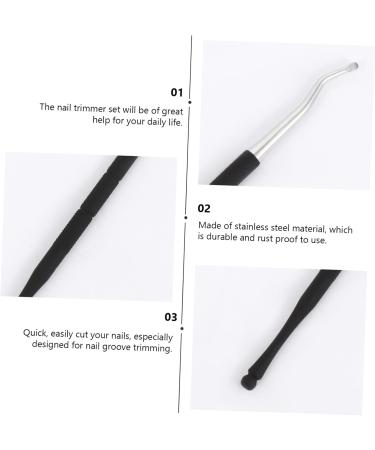 POPETPOP 1 Nail Trimming Set Stainless Steel Major Miss Suite 13X7.8cm Black - Buy Online on GoSupps.com