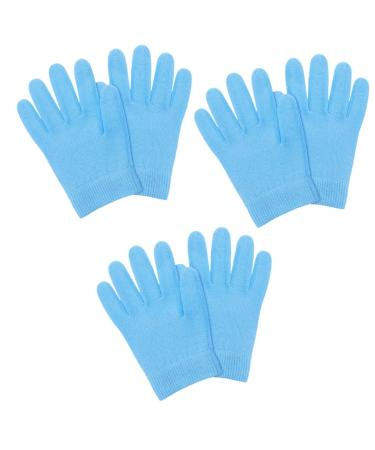 minkissy 3 Pairs Night Moisturizing Gloves Dry Hand Gloves Dry Hands Sleeping Gloves Cracked Hands Repair Cream Womens Glove Womens Glives Cotton Gloves for Sleeping Gel Miss Thicken