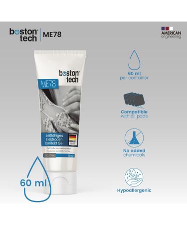 Boston Tech Kontaktgel f r TENS & EMS Verbessert die Leitf higkeit von Elektroden | 2 x 60 ml | Hochwertige deutsche Qualit t - Buy Online on GoSupps.com