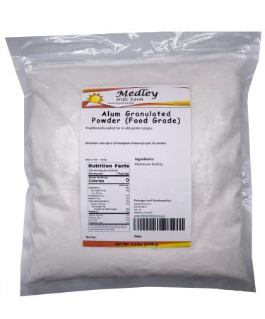 Medley Hills Farm Alum Granulated Powder (Food Grade) 3.5 lbs.