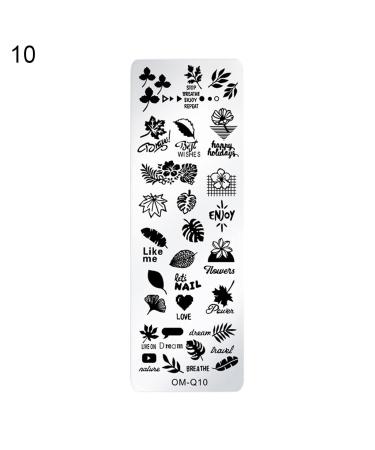 DIY Christmas Nail Art Template - Stainless Steel Snowflake Nail Stamp Plate for Women - Buy Online on GoSupps.com