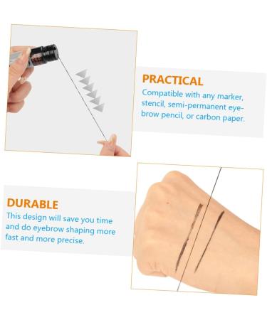 DOITOOL Eyebrow Tattoos Ruler Eyebrow Ink Black Line Eyebrow Microblading Ruler Portable Eyebrow Ruler String - Buy Online on GoSupps.com