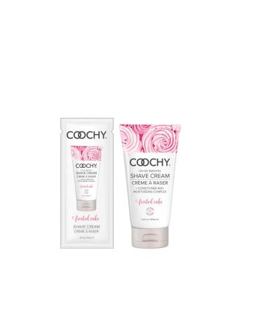 Coochy Rash Free FROSTED CAKE Shave Creme Water Based Shave Cream and Moisturizer - Size 4 Oz (Pack of 2)