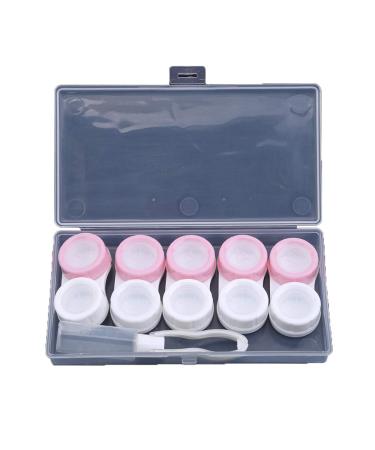 Winwinfly Transparent Storage Box Contact Lens Case Simple Pupil Large Capacity Caske Color 3