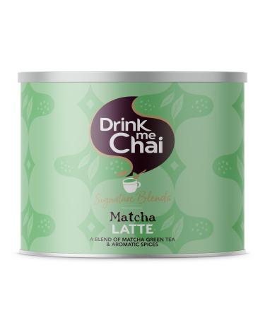 Drink Me Chai Signature Blends Matcha Latte 1 kg (1 paquet) | Pr paration avec du lait | Pr par avec des pices authentiques et aromatiques et de la poudre de th vert Matcha | 50 portions