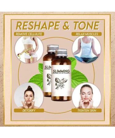 Belly Off Herbal Massage Oil - Anti-Cellulite & Fat Burning Essential Oil for Weight Loss | Lose Inches on Abdomen & Waist - Buy Online on GoSupps.com