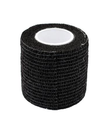 Self Adherent Wrap Waterproof Elastic Bandage Tape Breathable Athletic Wrap Black 5x450cm Tool