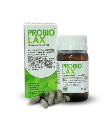 PROBIOLAX Compl ment pour Transit Intestinal R gulier et Bien- tre Digestif 30 Capsules avec FOS Pr biotiques Seine Prune Cascara et Fenouil - Formule Naturelle Anti-Gonflement