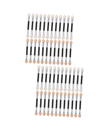 Angoily Eye Shadow Sticks 48 Pcs Latex Eye Shadow Stick Makeup Brush Makeup Sponges for Eyeshadow Eye Shadow Brush Miss Girl