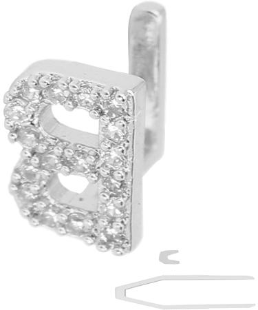 Shop Hip-Hop Teeth - Individual English Letter B Silver Halloween Tooth Accessories & Ornaments - Buy Online on GoSupps.com
