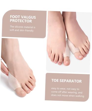 Healeved 6 Pairs Silicone Toe Sleeves & Toe Spacers - Toe Straightener & Separator for Hammer Toe, Bunion & Foot Valgus - White Corn Protector - Buy Online on GoSupps.com