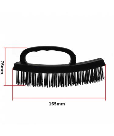 2pcs G Type Wire Brush Steel Metal Multifunctional Cleaning Polishing Brush Rust Removal Plastic Comfortable Grip for Decontamination Durable Gap Cleaning Brush - Buy Online on GoSupps.com