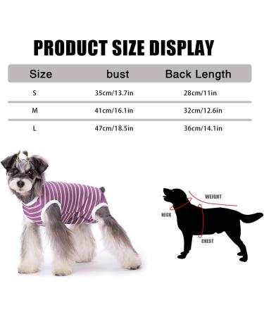 Recovery Suit for Dog Puppy Medical Surgical Suit Pet Anti-licking Surgery Suit Dog Surgical Recovery Suit Dog Surgical Onesie Suit Dog Surgical Vest for Abdominal Wounds (Purple M) M Purple - Buy Online on GoSupps.com