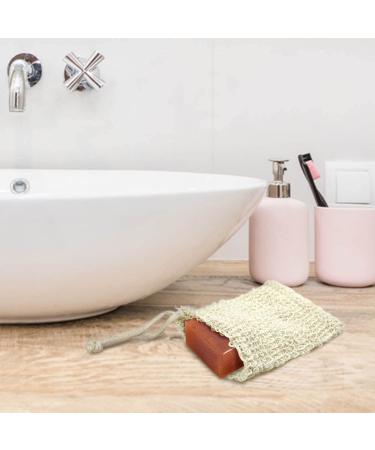E-Know Natural Sisal Soap Bag 5 Pack - Zero Waste, Plastic-Free Soap Saver for Foaming, Drying, Massage & Peeling - Buy Online on GoSupps.com