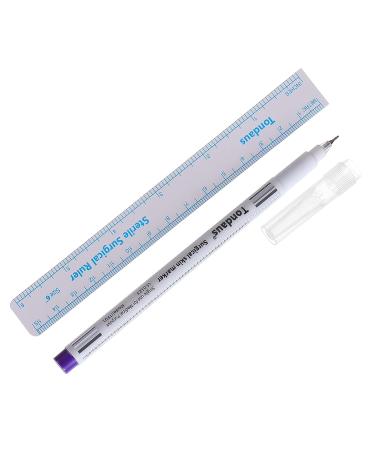 Uonlytech 10Pcs 0.5MM Tattoo Stencil Pens - Fine Point Markers for Coloring and Surgical Eyebrow Drawing - Buy Online on GoSupps.com