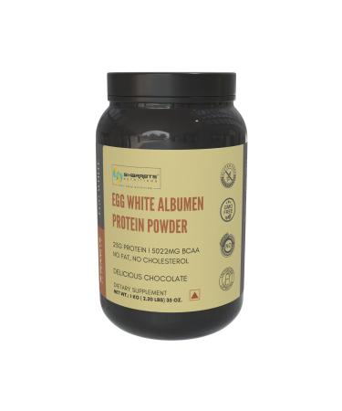 Sharrets Egg White Albumen Protein Powder 2.2 lbs Chocolate Protein Powder for Women Men Adults Athletes Bodybuilding Beginners Boys Girls Family Halal Certified - Non GMO Gluten Dairy Free