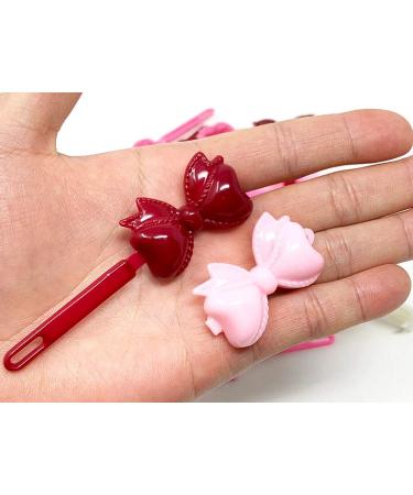 Tara Girls Self Hinge Bow Hair Barrettes 18-Piece Set in Pink Mix - Buy Online on GoSupps.com