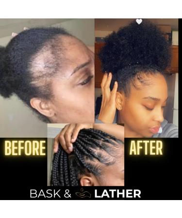BASK & LATHER Hair Care Oil - Natural Growth & Thickness Stimulator for All Hair Types 4 fl oz | International Shipping Available - Buy Online on GoSupps.com
