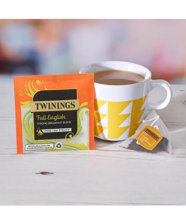 English Breakfast Pyramids Twining Envelopes Individually Wrapped x 60 The Full English - Buy Online on GoSupps.com
