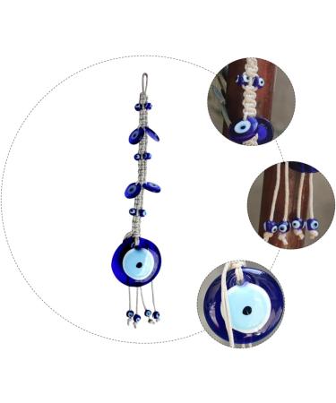 HAPINARY Home Accessories Decor 1pc Blue Eyes Wall Decoration Charm Necklace Car Decoration Blue Gems Evil Eye Wall Decoration - Buy Online on GoSupps.com