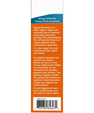 NOW Supplements OMEGA-3 PLUS+ Gummy Chews 36 Count - Buy Online on GoSupps.com