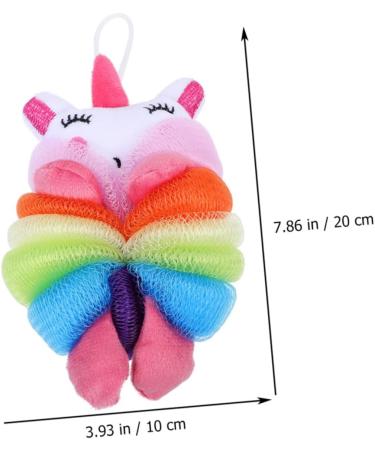 2pcs Children's Bath Ball | Toddler Shower Accessories | Cartoon Loofah Sponge Washcloths for Kids | Body Scrubbers for Baby - Buy Online on GoSupps.com