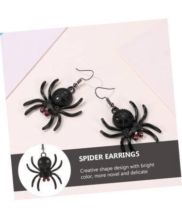 BIUDECO 3 Pairs Spider Eardrops Black Earrings for Men Women - Vintage Halloween Party Supplies - Buy Online on GoSupps.com