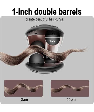 Double Barrel Curling Iron Wand | Perfect Wavy Crimper for Short Hair | International Shipping Available - Buy Online on GoSupps.com