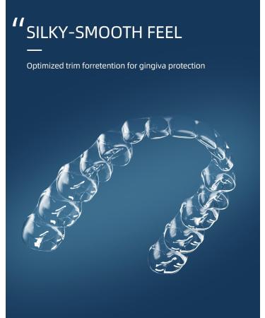 Custom Clear Dental Retainers | Nearly Invisible Teeth Retainer Kit for Upper & Lower Teeth - 2 Guards - Buy Online on GoSupps.com