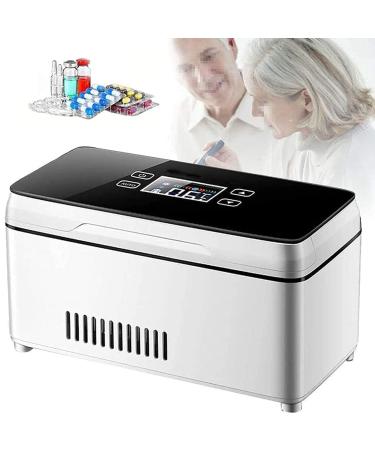 Insulin Cooler Refrigerated Box Led Display 0-18 Drug Reefer Cooler Travel Portable Car Refrigeration Case/Small Travel Box for Medication 8-24 Hours Battery Life 3battery