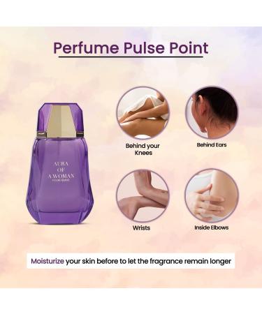 Jean Rish Aura of a Woman Eau De Parfum (3.4 Fl Oz / 100ml) Perfume for Women with Jasmine & Amber Notes - Long Lasting and Luxury Fragrance - Buy Online on GoSupps.com