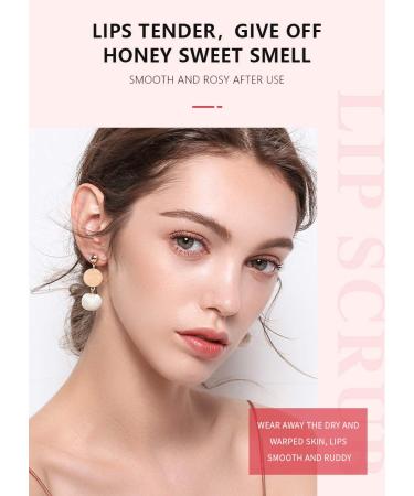 Peach Lip Scrub Exfoliator - Vegan & Cruelty-Free Lip Sugar Scrub by Samnyte - Buy Online on GoSupps.com