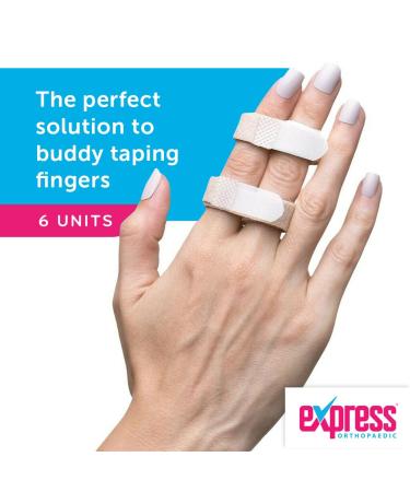 Express Orthopaedic Finger Loop Support/Buddy Loop Straps - 6 Units - Narrow Width 1.5cm - Buy Online on GoSupps.com