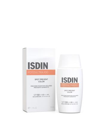 ISDIN Fotoultra Spot Prevent Color SPF 50+ Facial Sunscreen with Daily Use Color that Helps Prevent Sun Spots