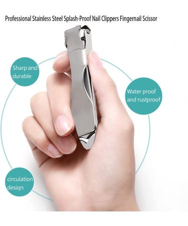 CHJHJKG Nail Clippers (Beauty) Professional Stainless Steel Splash-Proof Nail Clippers Travel Portable Fingernail Trimmer Scissor Toenail Cutter Manicure Nail - Buy Online on GoSupps.com