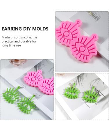 Resin Molds Resin Molds Resin Molds Silicone Earring Casting Silicone Earring DIY molds Earring Making 1Pc Earrings Epoxy Jewelry Resin Molds Jewelry Resin Molds Jewelry Resin Molds Pink 12X7.5X1cm - Buy Online on GoSupps.com