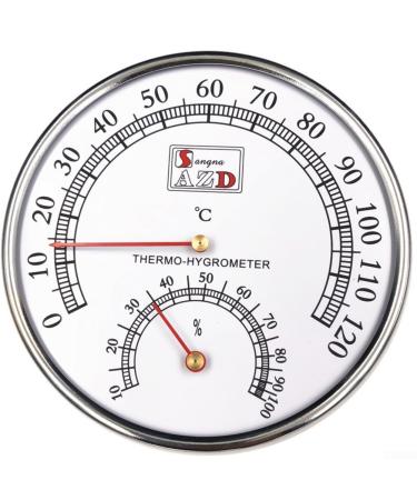 Sauna thermometer hygrometer for accurate temperature measurement suitable for sauna rooms inside and outside