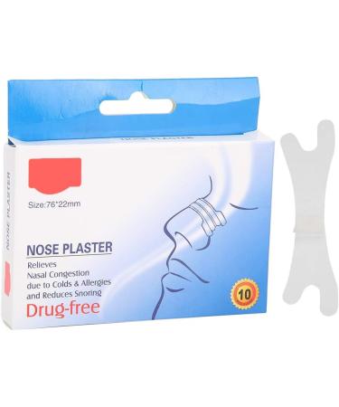 Pack of 10 Anti-Snoring Nose Strips for Improved Breathing | 31% More Air Flow | PVC Healthy Sleep Strips (72 x 22 mm) - Buy Online on GoSupps.com