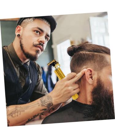 minkissy 1 Set Hair Clipper Rechargeable Hair Shaver Men Grooming Trimmer Electric Body Shaver Mens Hair Trimmer Cordless Shaver for Men Bald Head T9 Barber Supplies Oil Head Aluminum Alloy 15.5X3X3CM Yellow - Buy Online on GoSupps.com