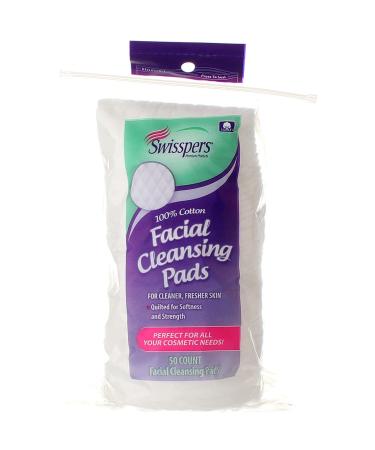 Buy Swisspers Facial Cleansing Pads - 50 Count | International Shipping Available - Buy Online on GoSupps.com