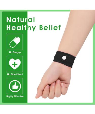 Disorder 4-Pair Acupressure Bracelets for Nausea Relief - Anti-Nausea Bands for Children & Adults | Perfect for Seasickness Pregnancy & Flying - Buy Online on GoSupps.com