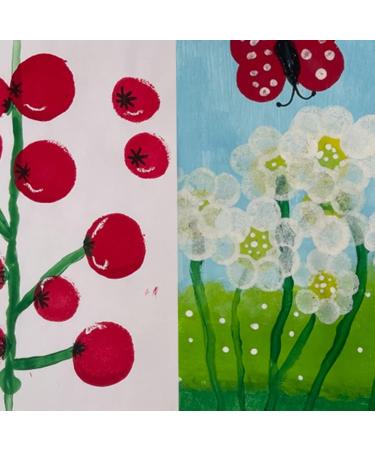 20-Piece Round Sponge Brush Set - 4 Sizes, Paint Tools for Kids - Buy Online on GoSupps.com