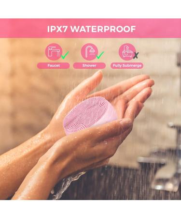 Waterproof Facial Cleansing Brush 2-in-1 Skin Rejuvenation Device Heated Face Massager for Skin Tightening Neck Face Lifting Firming Face Scrubber for Deep Cleaning Pores & Exfoliating Pink - Buy Online on GoSupps.com
